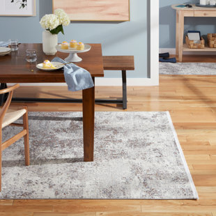 Town & Country Living Rein Abstract Cloud Everwash Non-Slip Backing Washable Area Rug Gray