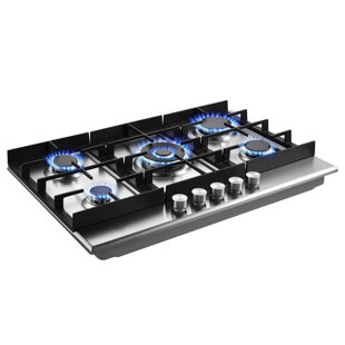 JOEAONZ 30" Stainless Steel 5 Burner Cooktop