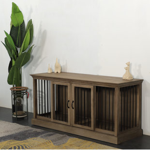 ARCHIE & OSCAR™ Keifer Double Wide Sliding Door Dog Crate With Removable Divider