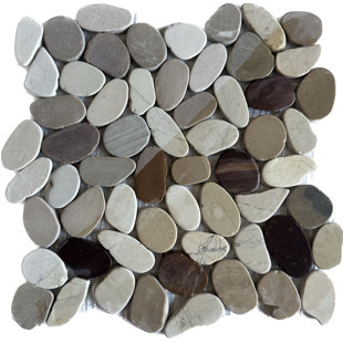 FUSTONE Tuscan 12'' W x 12'' L Natural Stone Tile Mosaic Sheet