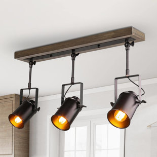LNC HOME 24.8'' 3 -Light Fixed Track Track Kit with Dimmable and Adjustable Head