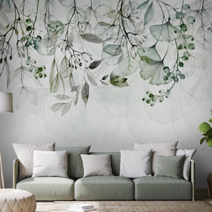 ARTGEIST USA Foggy Nature - Green Wall Mural