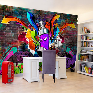 ARTGEIST USA Graffiti: Colorful Attack Wall Mural