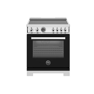 Bertazzoni 30" 4.6 Cubic Feet Retro Electric Slide-in Range with Induction Cooktop