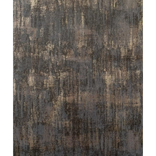 SOPHIE LAURANCE Charcoal Metallic Copper Textured Wallpaper 10m x 53cm Finish Roll