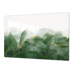 FESTIVE FIT HOME Stove Cover - Modern Leaves | Gas and Induction Cook Top Cover | Charcuterie Board