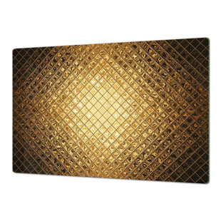 FESTIVE FIT HOME Cooktop Cover - Gold Diamond Noodle Board Gas and Electric Stove Top Cover