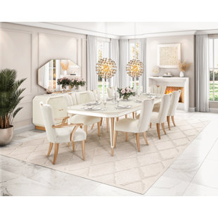 MICHAEL AMINI La Rachelle 9 - Piece Extendable Dining Set