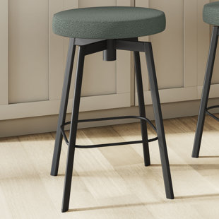 WADE LOGAN® Borries Swivel Backless Counter & Bar Stool