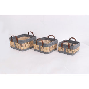 Bayou Breeze Decorative Basket Organizer (Set of 3)