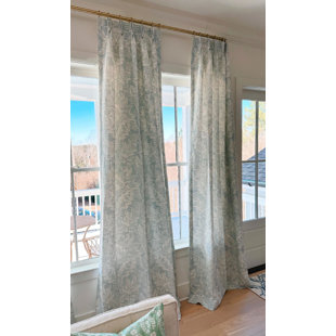 AD COUTURE HOME Chardonette Damask Blackout Thermal Blackout Pinch Pleat Designer Curtain Panel