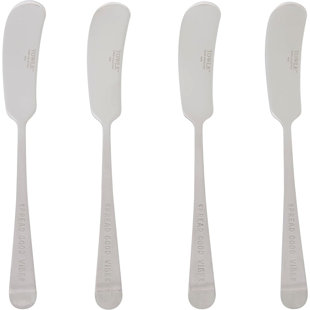 TOWLE SILVERSMITHS Towle Living Expressions Cheese Spreader, STAINLESS STEEL (Set of 4)