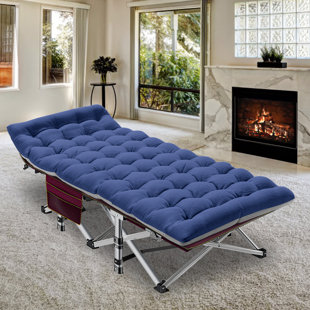 SHANGQUAN WULIU Adults Folding Camping Cot,Oxford Folding Cot Portable Outdoor Military Sleeping Bed,Camping Cot with Mattress&Carry Bag