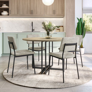 AMISCO Trenton 5 Piece 48" Round Dining Set