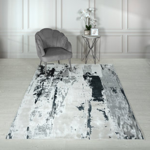 WILLISTON FORGE Kinslow Metallic Beige/Silver/Black Rug