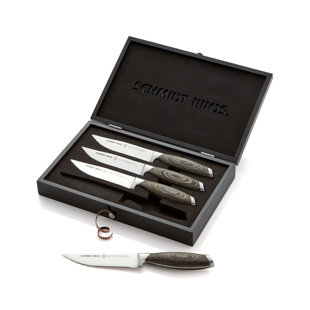 SCHMIDT BROTHERS CUTLERY Schmidt Brothers™ Cutlery Bonded Ash 4-Piece Jumbo Steak Knife Set