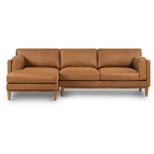 EDGEMOD Mara Full-Grain Genuine Italian Leather Sectional