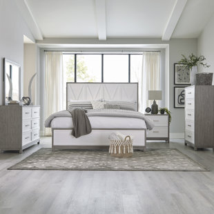 LIBERTY FURNITURE Sarva Panel Bed, Dresser & Mirror, Chest, Night Stand