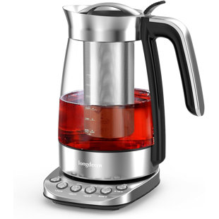 Longdeem Stainless Steel Tea Kettle, 1.7L, Fast Boil, Easy Lid, Warming Feature