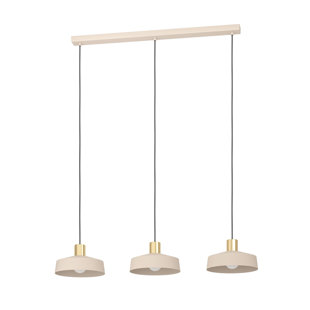 GEORGE OLIVER Espere 3 - Light Sand Coloured Kitchen Island Pendant