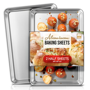 Joytable Non-Stick Aluminized Steel Half Sheet Pan Set (Set of 2)