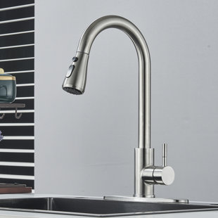 ALENARTWATER Pull Down Touch Single Handle Kitchen Faucet with Accessories