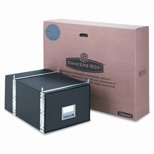 BANKERS BOX® StaxOnSteel Storage Drawer, Legal, Steel Frame, 15 x 24 x 10-1/2, BLK, 6/Ctn