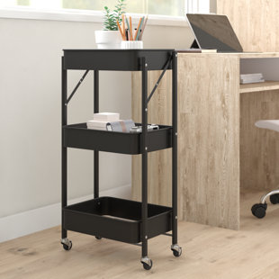 DOTTED LINE™ Aidan 31.3'' H x 16.9'' W Foldable Utility Cart with Wheels