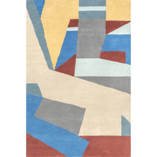 PRABAL GURUNG X RUGS USA Prabal Gurung x Rugs Bushwick Abstract Geometric Wool Area Rug