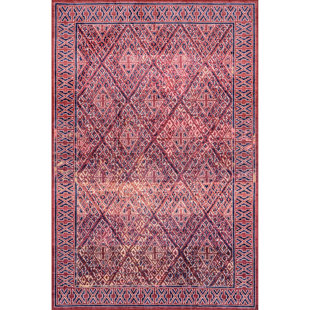 Prabal Gurung x Rugs USA Bagmati Machine Washable Pink Area Rug