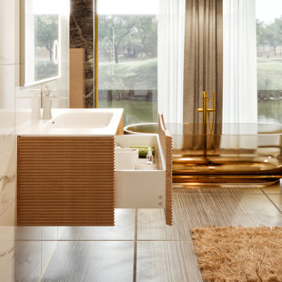 HOKKU DESIGNS Kambrey 32'' Single Bathroom Vanity with Solid Surface Top