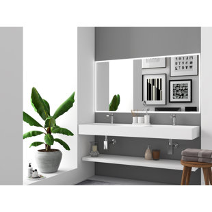 CASTELLOUSA Amelia 60" Double Bathroom Vanity Top with Sink