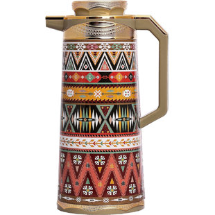 SAFURA Stainless Metal Coffee Carafe Insulated – Vacuum Water Flask Coffee Carafe For Keeping Hot & Cold Liquids Double Wall (1.9 L)