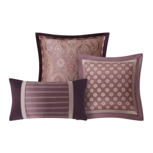 WATERFORD BEDDING Tabriz 3 Piece Polyester Pillow Cover & Insert Set
