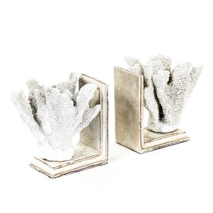 ZENTIQUE Coral Coastal Bookends (Set of 2)