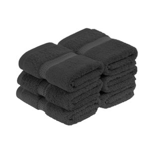 BIRCH LANE™ Renata Egyptian-Quality Cotton 800 GSM Plush Heavy Highly Absorbent Luxury Washcloth (Set of 6)