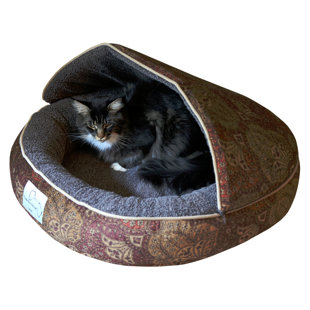 Floppy Ears Design Microfiber and Fleece Hooded Pet Bed