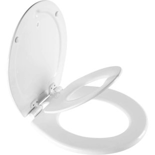 MAYFAIR BY BEMIS NextStep2 Round Slow Close Toilet Seat with Built-In Potty Training Seat