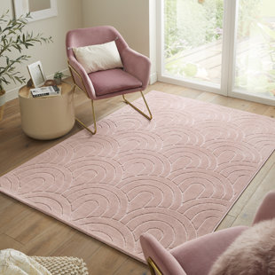CONCEPT LOOMS Teppich in Staubrosa