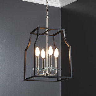SIGNATURE HARDWARE Banewell 4 - Light 12" Wide Chandelier