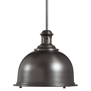 SIGNATURE HARDWARE Chisum Single Light 13" Wide Pendant