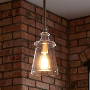 SIGNATURE HARDWARE Milford Single Light 6" Wide Pendant
