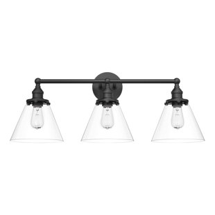 SIGNATURE HARDWARE Barwell 3 - Light 24" Wide Bathroom Vanity Light