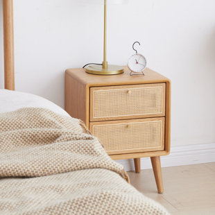 BAY ISLE HOME™ Amella Solid Wood Nightstand