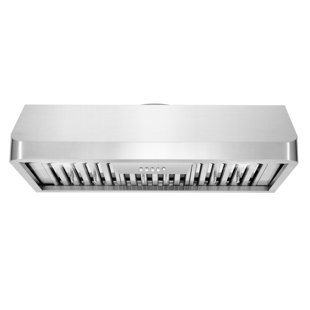 Cosmo QB Series 36" Stainless Steel 500 CFM Ducted (Vented) Under Cabinet Range Hood with Baffle Filter