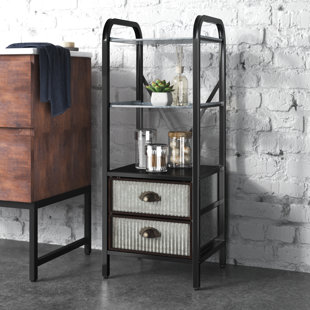 STEELSIDE™ Carlisle Metal Freestanding Bathroom Cabinet
