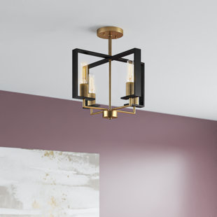 ETTA AVENUE™ Luka 4 - Light Dimmable Square / Rectangle Chandelier