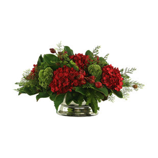 CREATIVE DISPLAYS, INC. Hydrangea Arrangement in Vase