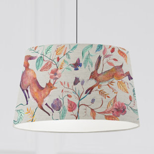 VOYAGE MAISON 27cm H x 46cm W Cotton Drum Lamp Shade ( Uno ) in Multicolour