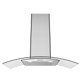 STREAMLINE BATH Streamline Borsari 36" 220 Cubic Feet Per Minute Ducted Wall Mount Range Hood with Baffle Filter and Light Included